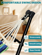 Hammock Hanging Chair with Foldable Stand Dual Use