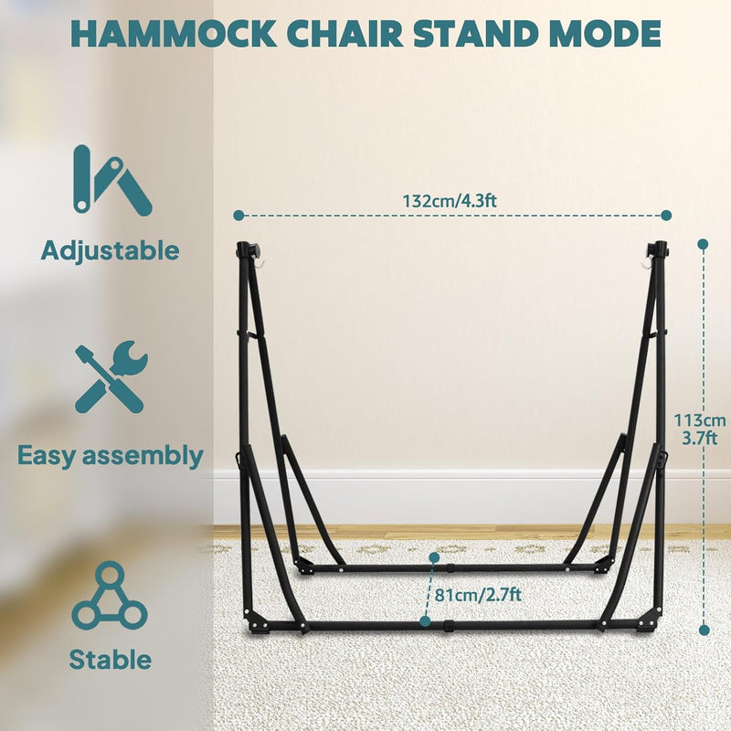 Hammock Hanging Chair with Foldable Portable Stand
