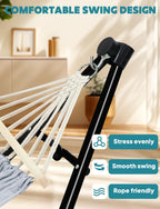 Hammock Hanging Chair with Foldable Stand Dual Use