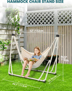 Hammock Hanging Chair with Foldable Portable Stand