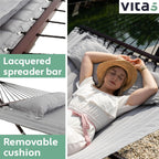 Double Hammock with Stand and Side Table 200