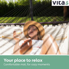 Double Hammock with Stand and Side Table 200