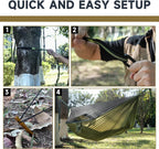 Hammock with Mosquito Net and Ridge Rope 290
