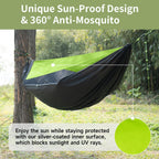 Hammock with Mosquito Net and Ridge Rope 290