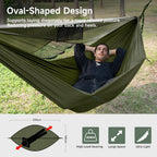 Hammock with Mosquito Net and Ridge Rope 290