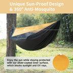 Hammock with Mosquito Net and Ridge Rope 290