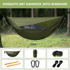 Hammock with Mosquito Net and Ridge Rope 290