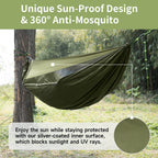 Hammock with Mosquito Net and Ridge Rope 290