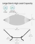 Portable Hammock with Stand 210 X 150CM