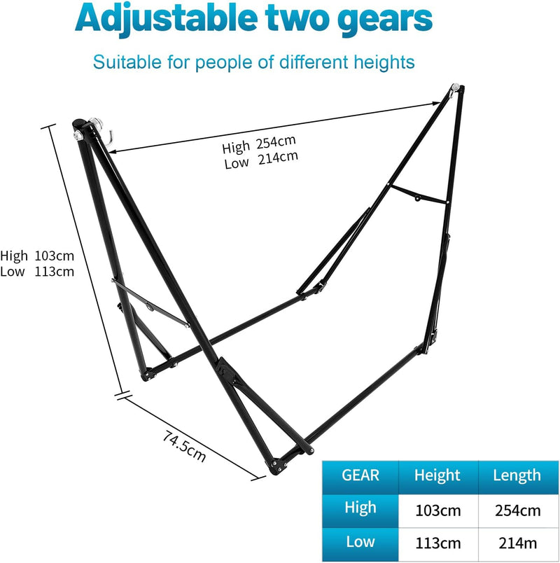 Portable Hammock with Stand for Outside Or Inside
