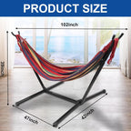 Hammock with Stand for Outside Stable Space Saving