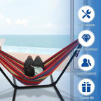 Hammock with Stand for Outside Stable Space Saving