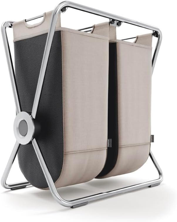 Hamper Double Compartment Laundry Basket for Bedroom Bathroom