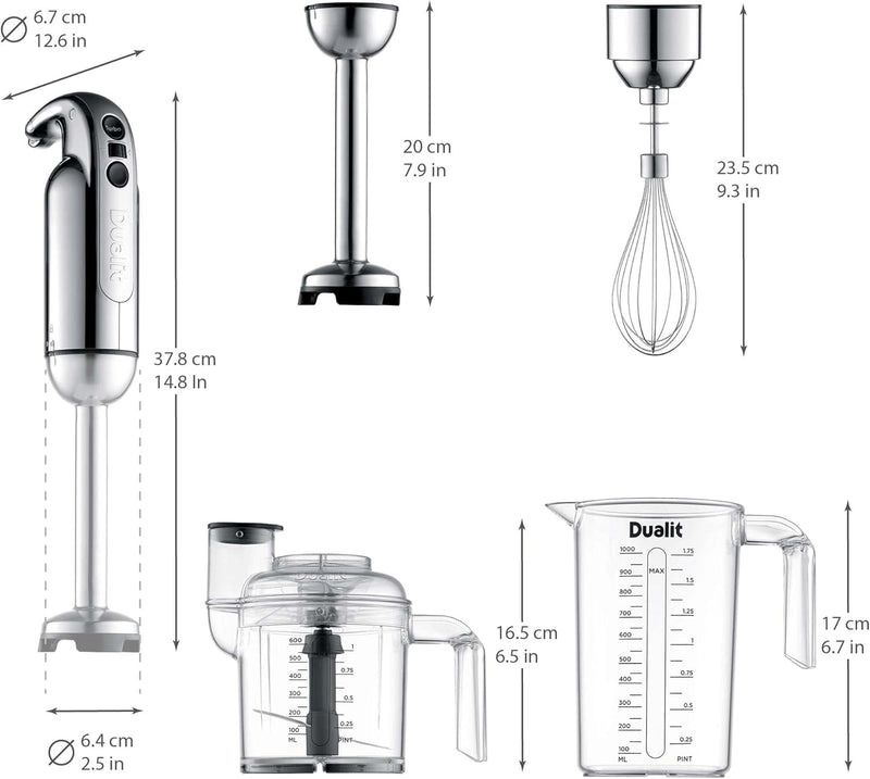 Hand Blender Set Handheld Stick with Chopping Bowl