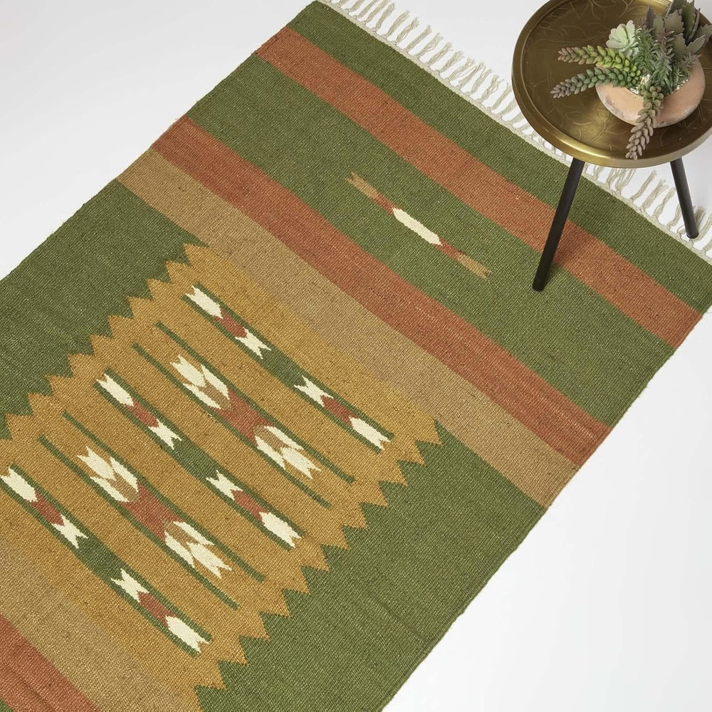 Handwoven Kilim Rug Jute