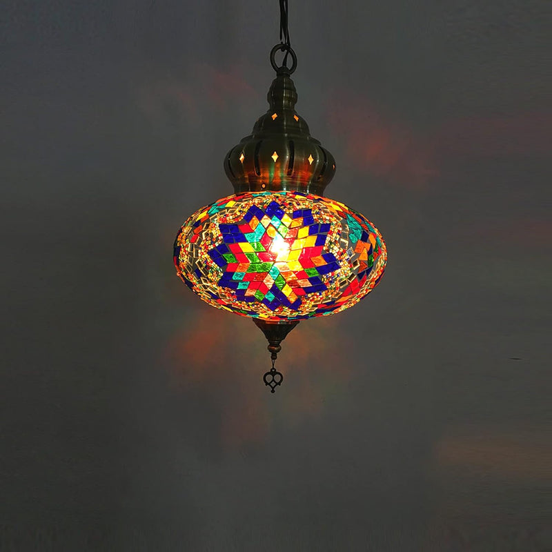Hanging Ceiling Mosaic Lamp Light Chandelier Turkish Moroccan