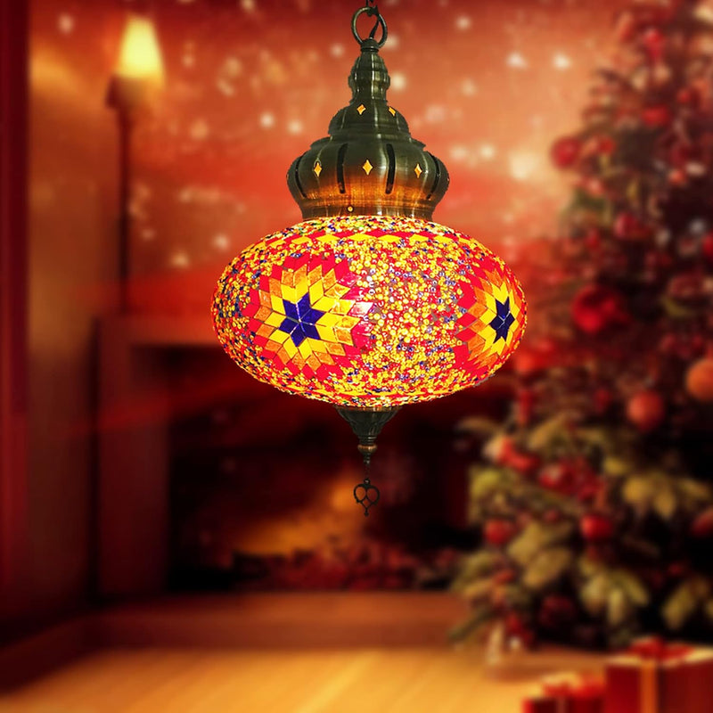 Hanging Ceiling Mosaic Lamp Light Chandelier Turkish Moroccan