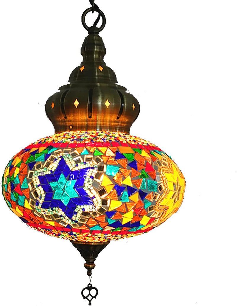 Hanging Ceiling Mosaic Lamp Light Chandelier Turkish Moroccan