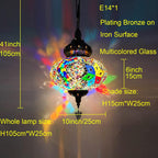 Hanging Ceiling Mosaic Lamp Light Chandelier Turkish Moroccan