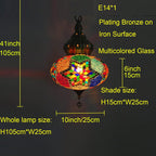 Hanging Ceiling Mosaic Lamp Light Chandelier Turkish Moroccan