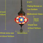 Hanging Ceiling Mosaic Lamp Light Chandelier Turkish Moroccan