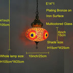 Hanging Ceiling Mosaic Lamp Light Chandelier Turkish Moroccan