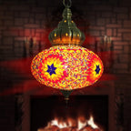 Hanging Ceiling Mosaic Lamp Light Chandelier Turkish Moroccan