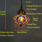 Hanging Ceiling Mosaic Lamp Light Chandelier Turkish Moroccan