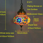 Hanging Ceiling Mosaic Lamp Light Chandelier Turkish Moroccan
