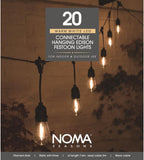 Hanging Connectable Festoon Lights 20 LED Bulbs 10.6