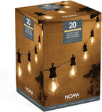 Hanging Connectable Festoon Lights 20 LED Bulbs 10.6
