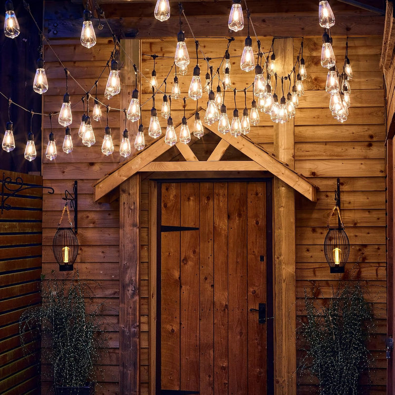 Hanging Connectable Festoon Lights 20 LED Bulbs 10.6