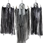 Hanging Halloween Skeleton Ghosts Decorations Grim Reapers (3 Pack)
