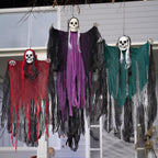 Hanging Halloween Skeleton Ghosts Decorations Grim Reapers (3 Pack)