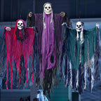 Hanging Halloween Skeleton Ghosts Decorations Grim Reapers (3 Pack)