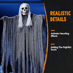 Hanging Halloween Skeleton Ghosts Decorations Grim Reapers (3 Pack)