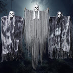 Hanging Halloween Skeleton Ghosts Decorations Grim Reapers (3 Pack)