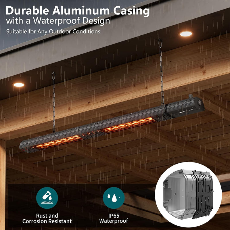 Hanging Patio Heater 3000W Ceiling Mounted Electric Infrared