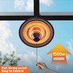 Hanging Patio Heater Outdoor 1500W