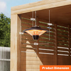 Hanging Patio Heater Outdoor 1500W