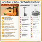 Hanging Patio Heater Outdoor 1500W