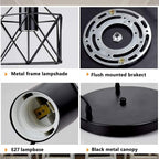 Hanging Pendant Lights Vintage 3-Lights Ceiling Lamp Industrial