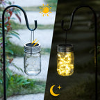 Hanging Solar Mason Jar Lights 30 LED Lanterns (6 Pack)