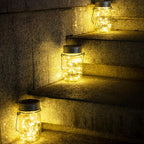 Hanging Solar Mason Jar Lights 30 LED Lanterns (6 Pack)