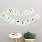Happy Birthday Banner Party Decorations Bunting Banners 12