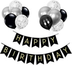 Happy Birthday Banner Party Decorations Bunting Banners 12