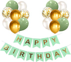 Happy Birthday Banner Party Decorations Bunting Banners 12