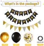 Happy Birthday Banner Party Decorations Bunting Banners 12