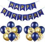 Happy Birthday Banner Party Decorations Bunting Banners 12