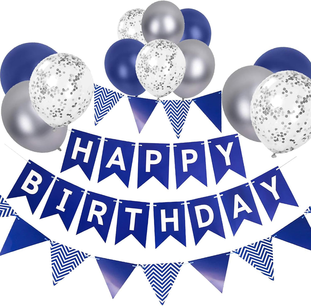 Happy Birthday Banner Party Decorations Bunting Banners 12